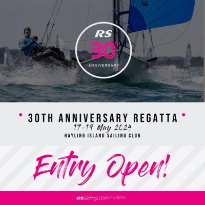 More information on RS 30th Anniversary Regatta Entry Open!