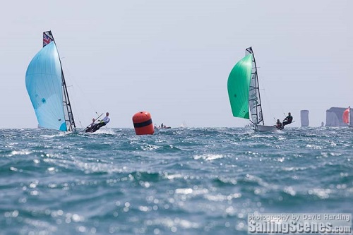 RS800s in front of the Needles, RS Southerns, Parkstone YC 20-21 June 2015
