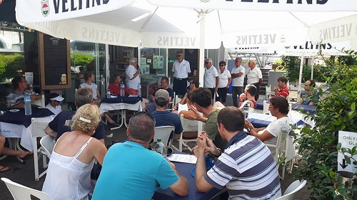 RS800 European Championship 2016 Race Briefing at Circolo vela Torbole, Garda