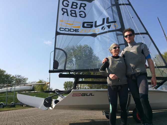 Luke & Emma McEwen retain their RS800 European Championship Title, Medemblik