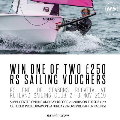 More information on Win £250 at the RS End of Seasons Regatta 2-3 Nov!